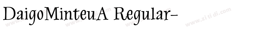DaigoMinteuA Regular字体转换